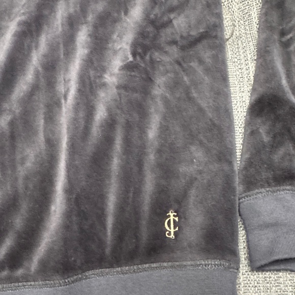 Juicy Couture Dark Gray Velvet Top - Picture 3 of 6